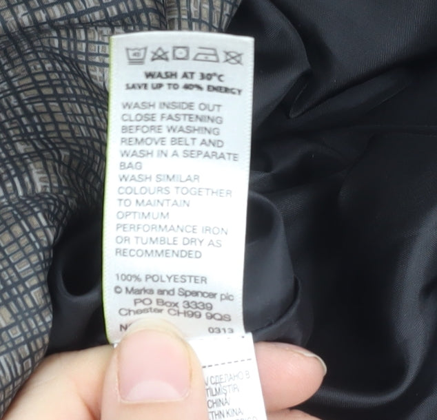 Womens UK Size M Marks and Spencer Grey Puffer Jacket