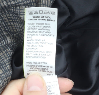 Womens UK Size M Marks and Spencer Grey Puffer Jacket