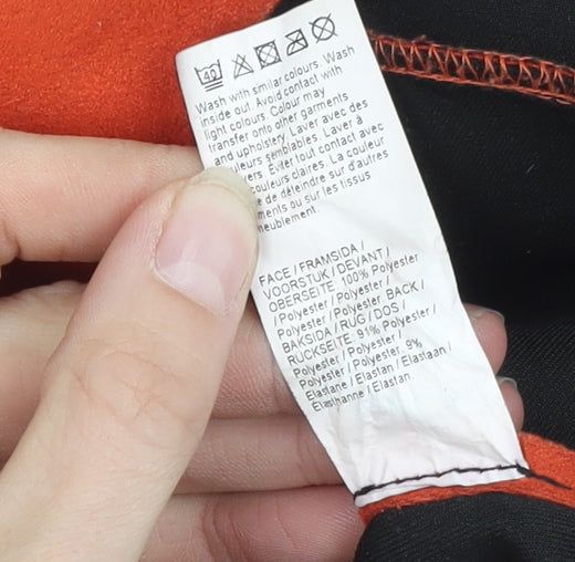 Womens UK Size 6 River Island Orange Biker Coat