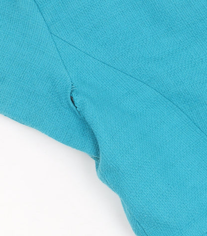 M&Co Women's Blue Short Sleeve Button-Up Shirt