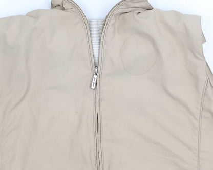 Mens UK Size L Green Lamb Beige