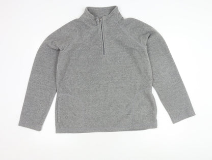 Dunnes Women's Grey Zip Sweatshirt Size 18