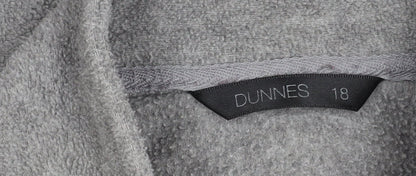 Dunnes Women's Grey Zip Sweatshirt Size 18