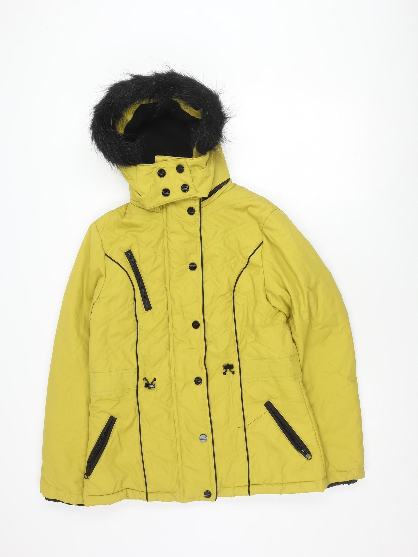 Womens UK Size S Marks and Spencer Yellow Puffer Jacket