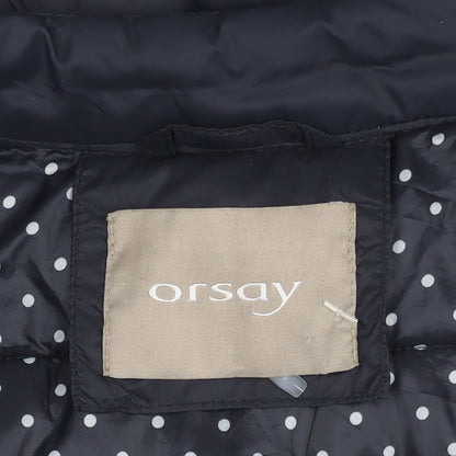 Orsay Women's Black Puffer Jacket Size 8, Chic Casual Layer
