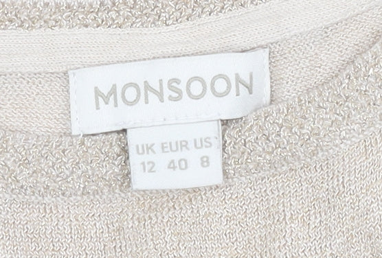 Womens UK Size 12 Monsoon Beige