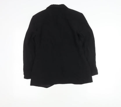 Topshop Black Petite Blazer Women’s UK 10 Casual Style