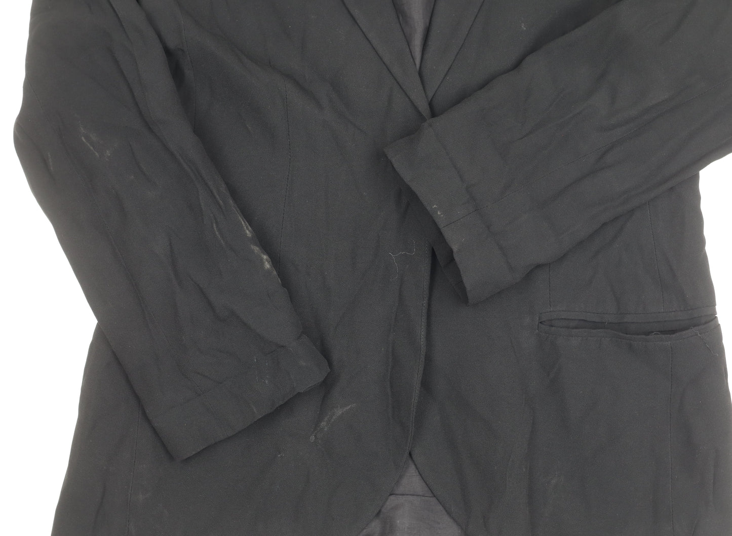 Topshop Black Petite Blazer Women’s UK 10 Casual Style