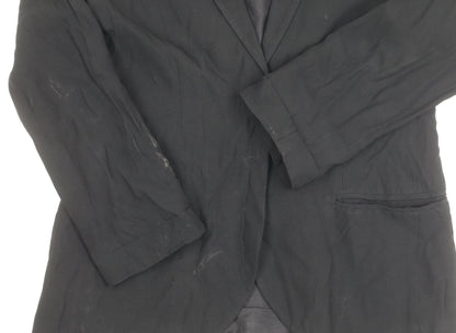 Topshop Black Petite Blazer Women’s UK 10 Casual Style