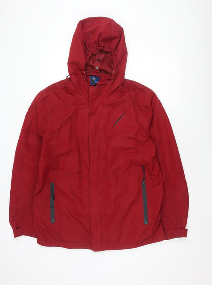Mens UK Size M Cotton Traders Red Basic Jacket