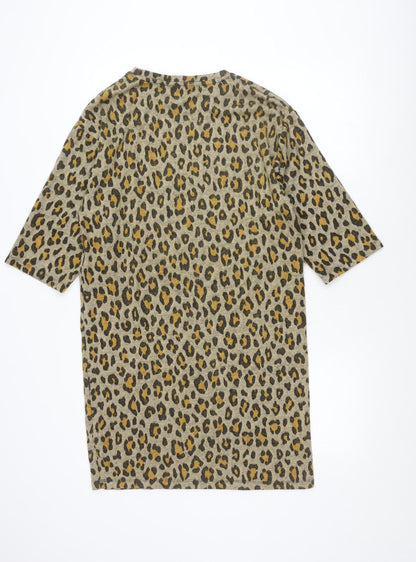 Principles Women's Animal Print Knit Dress Size 14 Multicoloured