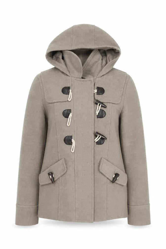 Womens UK Size 10 NEXT Beige Duffle Coat