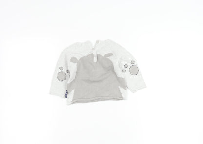Next Unisex Grey Animal Pullover Jumper 3-6 Months