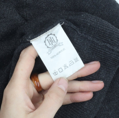 Hutson Harbour Men's Grey V-Neck Pullover Jumper M