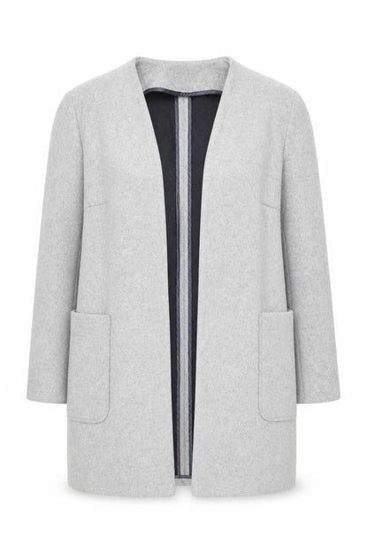 Womens UK Size M Marks and Spencer Grey Basic Jacket