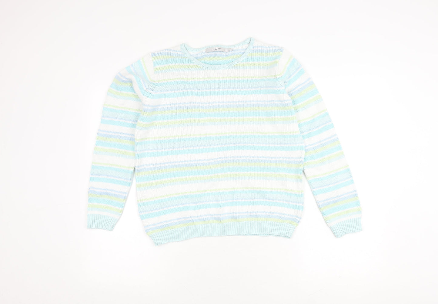 EWM Women's Multicoloured Striped Jumper S