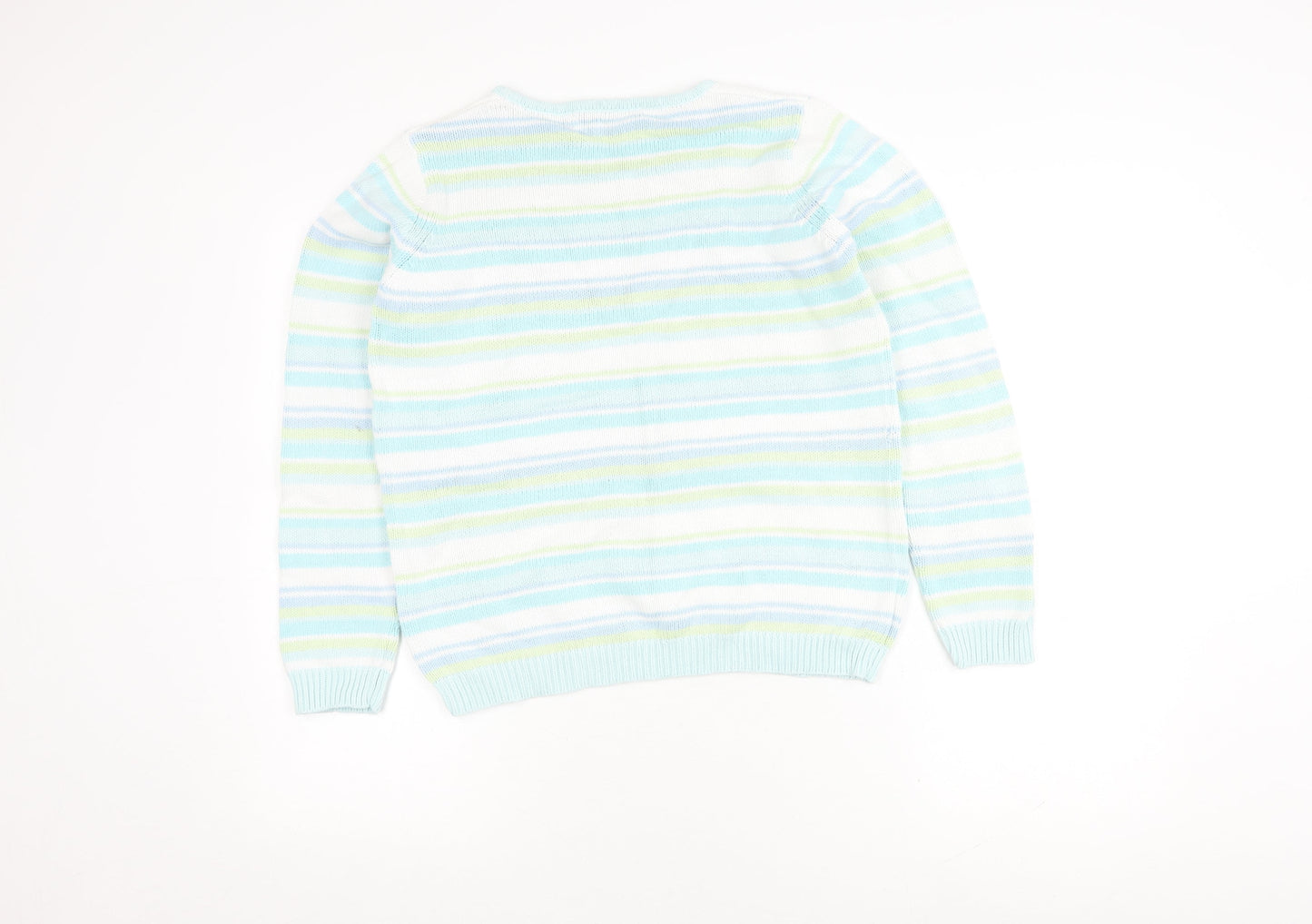 EWM Women's Multicoloured Striped Jumper S