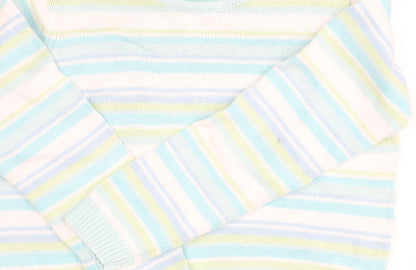 EWM Women's Multicoloured Striped Jumper S