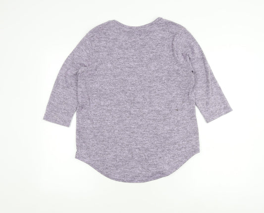 Womens UK Size 10 Vida Vi Grey Pullover Jumper
