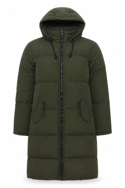 Womens UK Size M Brave Soul Green Puffer Jacket