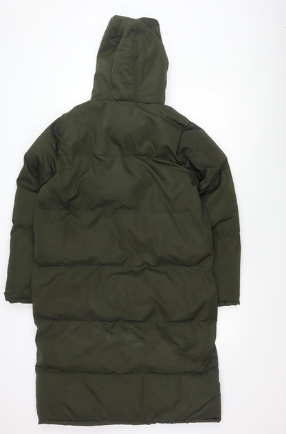 Womens UK Size M Brave Soul Green Puffer Jacket