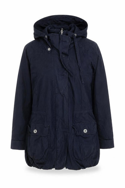 Womens UK Size 10 Fat Face Black Parka Coat