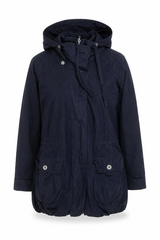 Womens UK Size 10 Fat Face Black Parka Coat