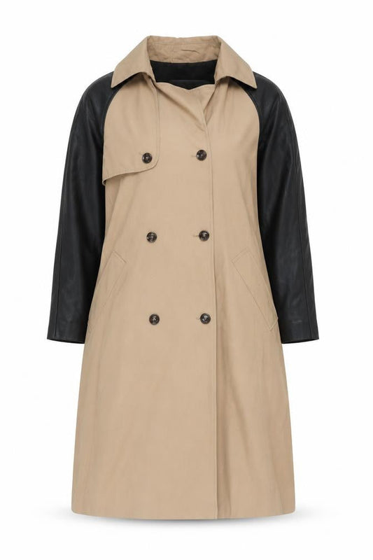 Womens UK Size S Zara Beige Trench Coat