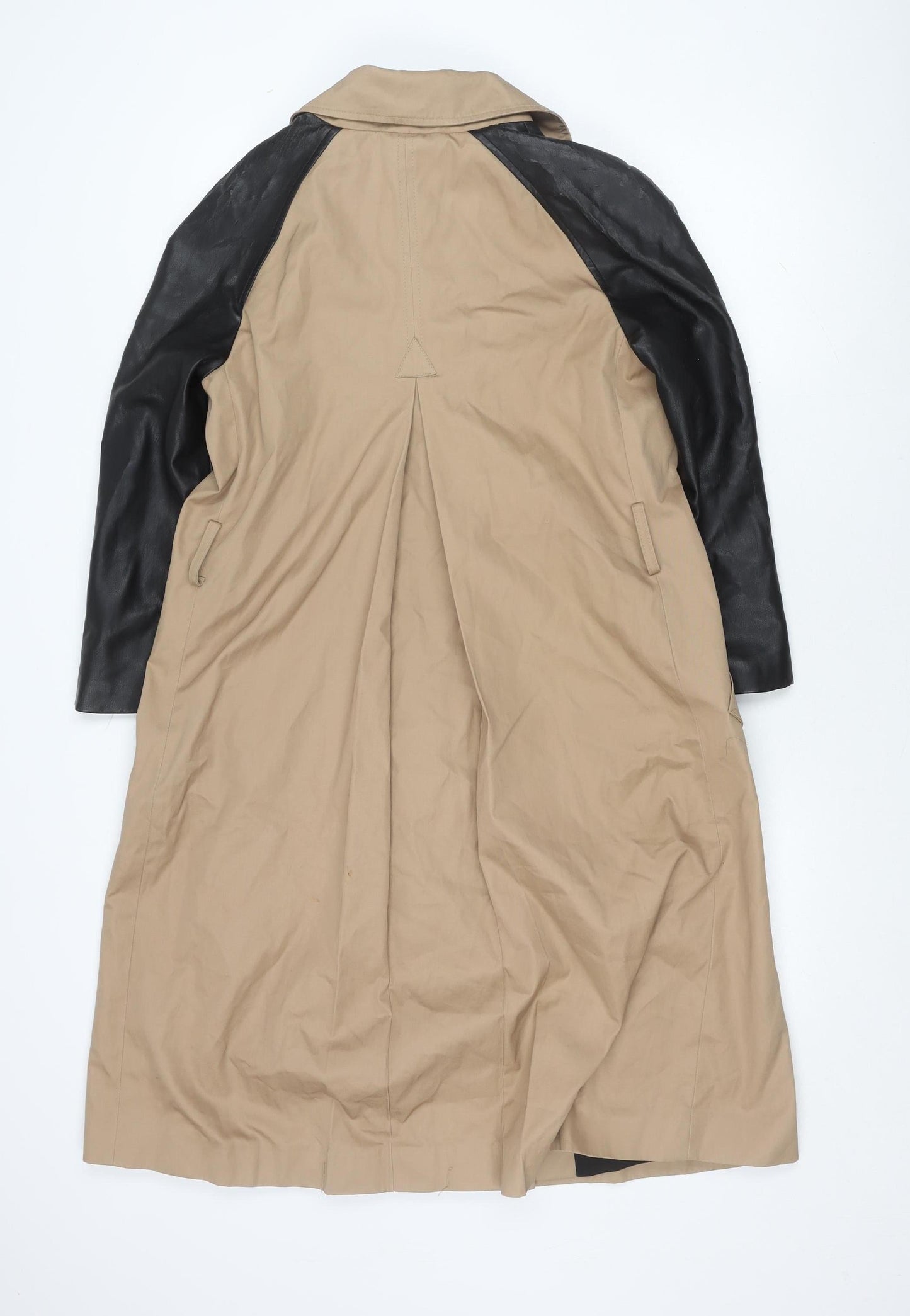 Womens UK Size S Zara Beige Trench Coat