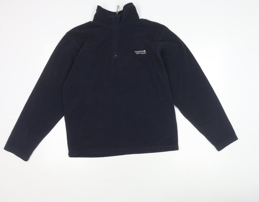 Mens UK Size S Regatta Blue 1/2 Zip Sweatshirt