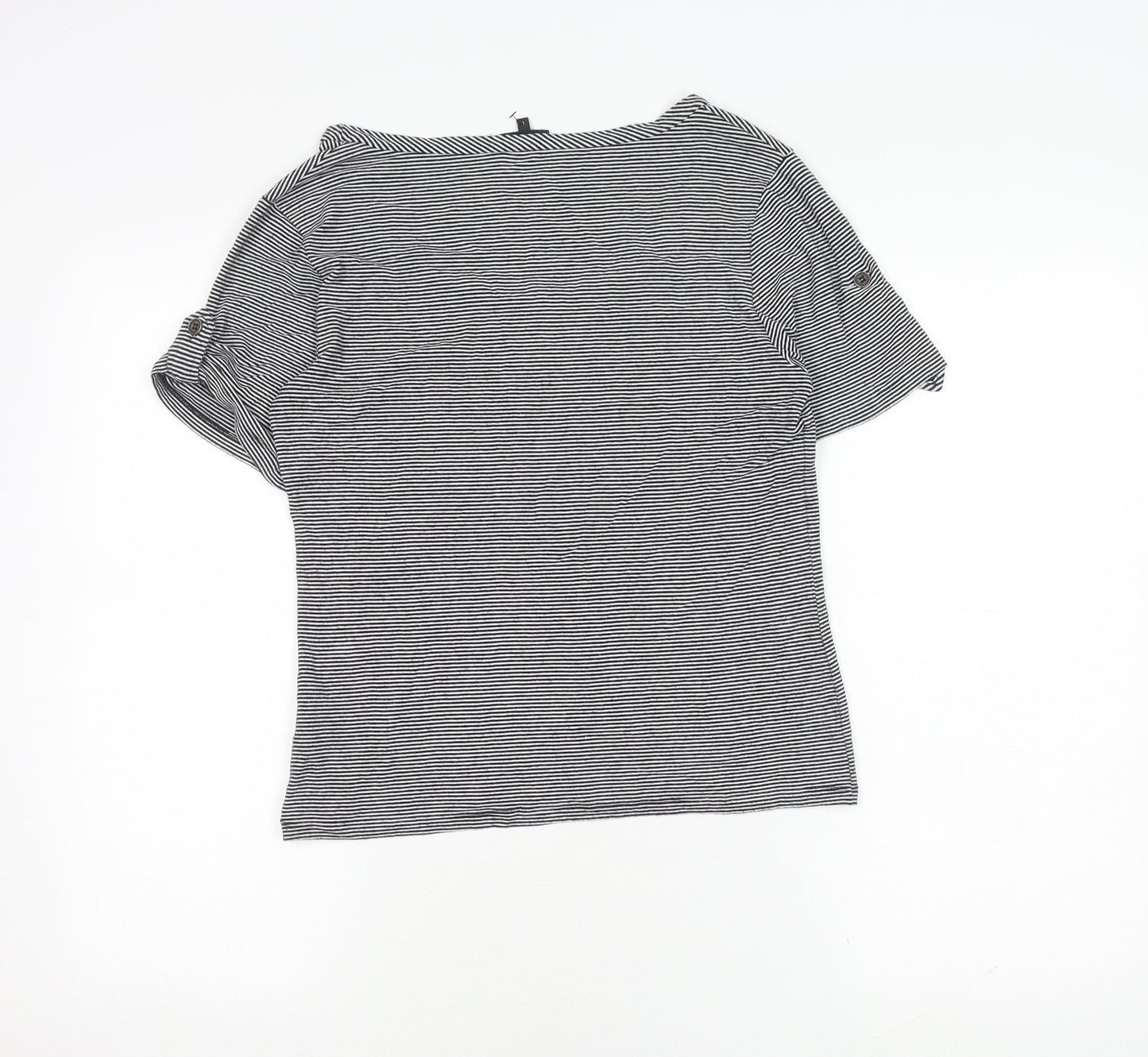 Womens UK Size L Jaeger Black Basic T-Shirt