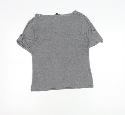 Womens UK Size L Jaeger Black Basic T-Shirt