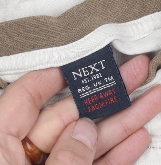 Next Boys Beige Graphic Long Sleeve T-Shirt 4 Years