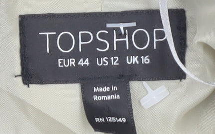 Womens UK Size 16 Topshop Beige