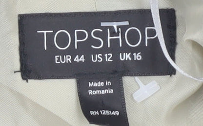 Womens UK Size 16 Topshop Beige