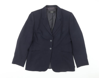 Baronia Women's Blue Blazer Size 16 Classic Style