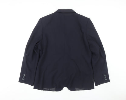 Baronia Women's Blue Blazer Size 16 Classic Style