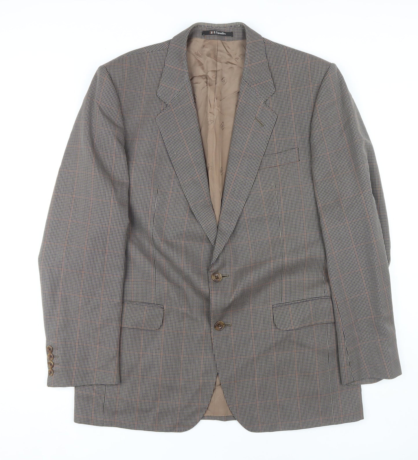 Mens UK Size 42 DAKS Regular Brown Suit Jacket