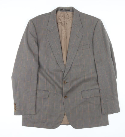 Mens UK Size 42 DAKS Regular Brown Suit Jacket