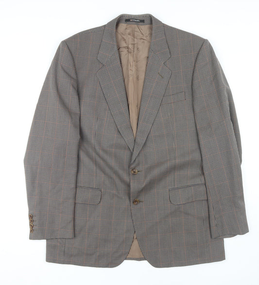 Mens UK Size 42 DAKS Regular Brown Suit Jacket