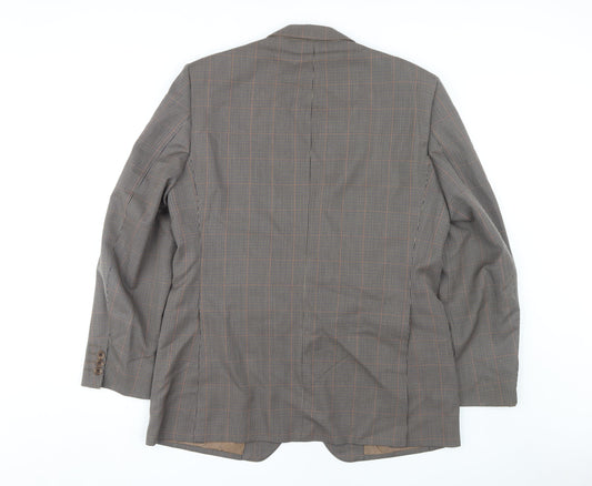Mens UK Size 42 DAKS Regular Brown Suit Jacket