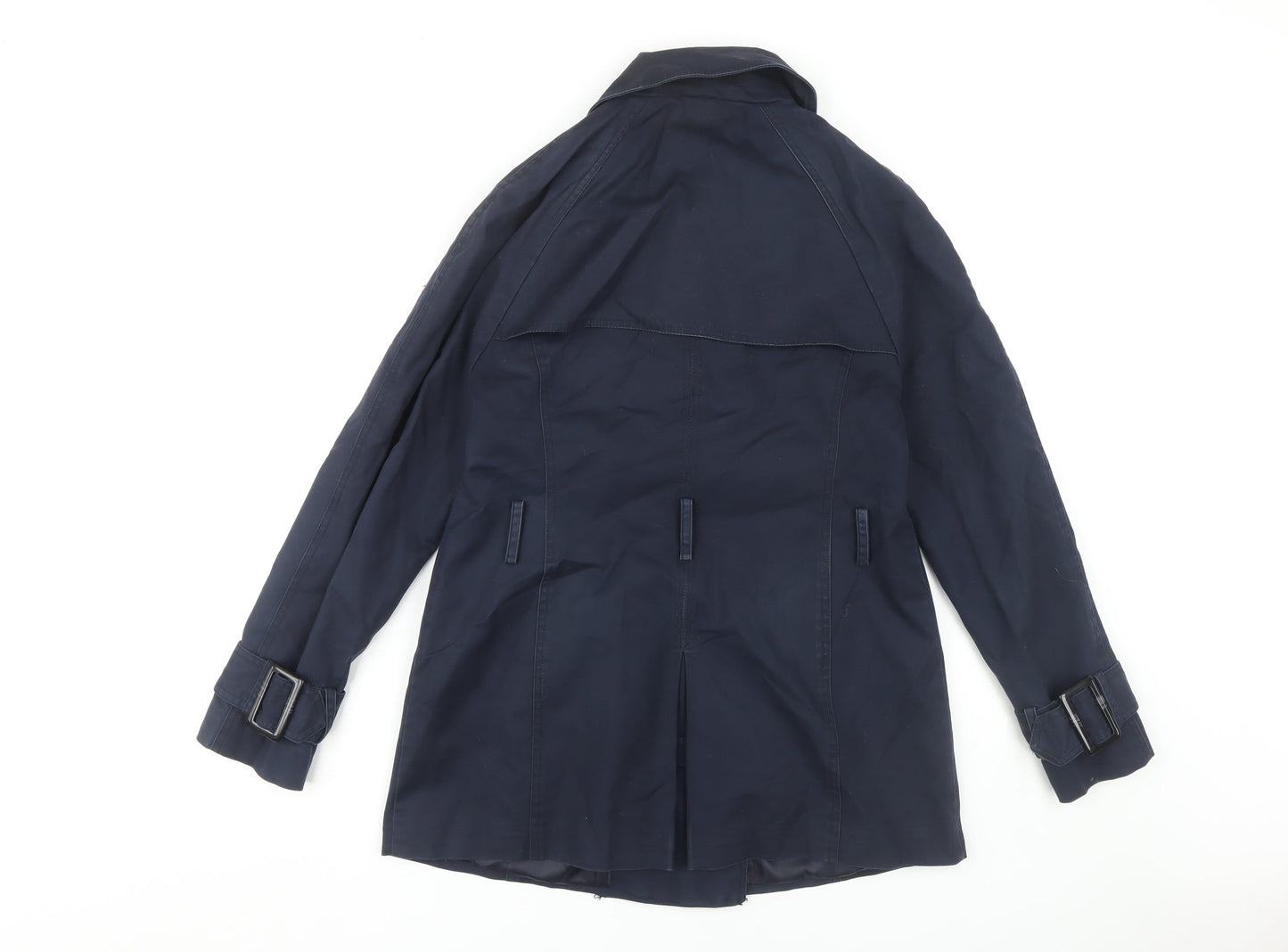 John Lewis Blue Women's Pea Coat, Size 10, Buttoned