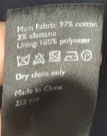 John Lewis Blue Women's Pea Coat, Size 10, Buttoned