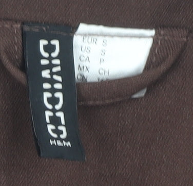H&M Women’s Brown Double-Breasted Blazer Size 12