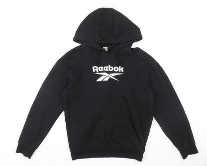 Mens UK Size S Reebok Black Pullover Hoodie