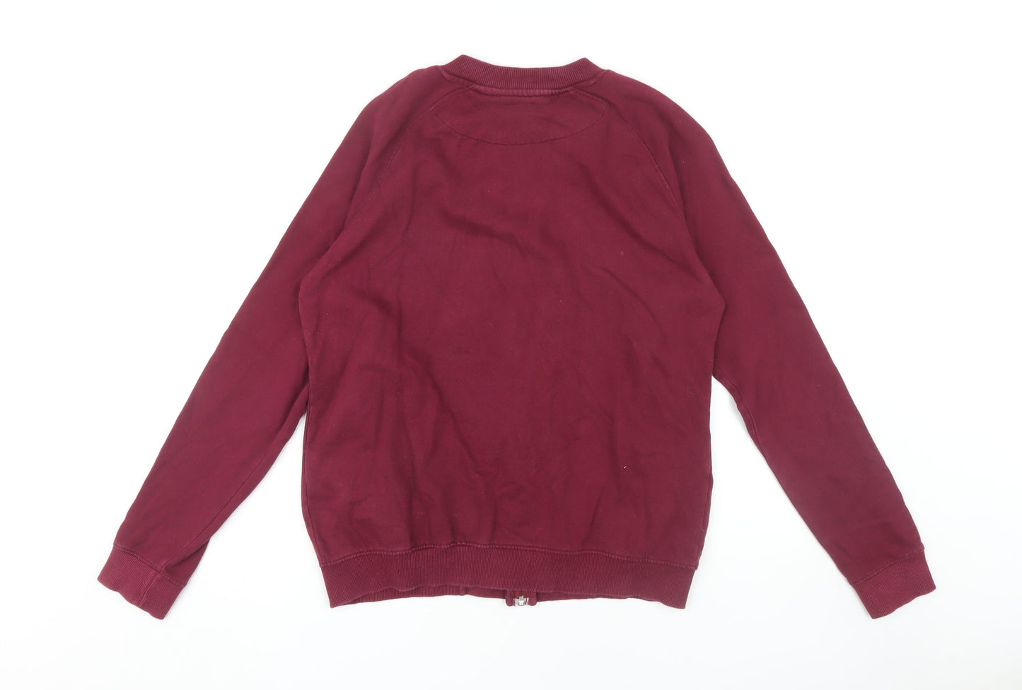 Neutral Unisex Red Full Zip Sweatshirt, Size S