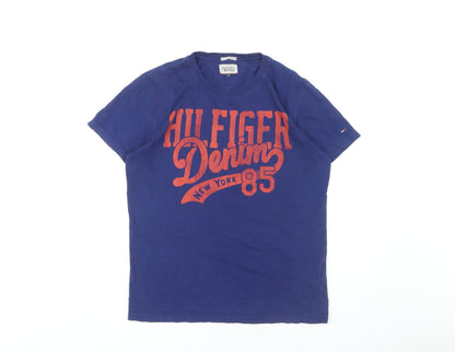 Mens UK Size M Hilfiger Denim Blue  T-Shirt