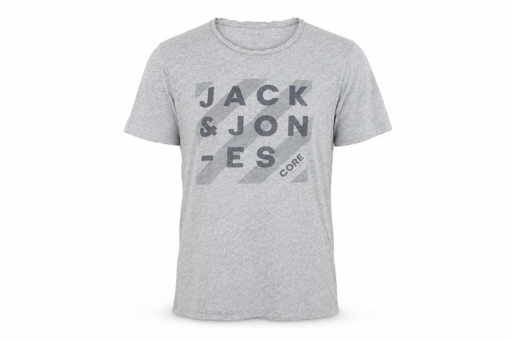 Mens UK Size M JACK & JONES Grey  T-Shirt
