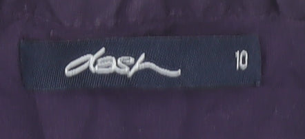 Womens UK Size 10 DASH Purple  Blouse