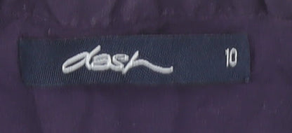 Womens UK Size 10 DASH Purple  Blouse
